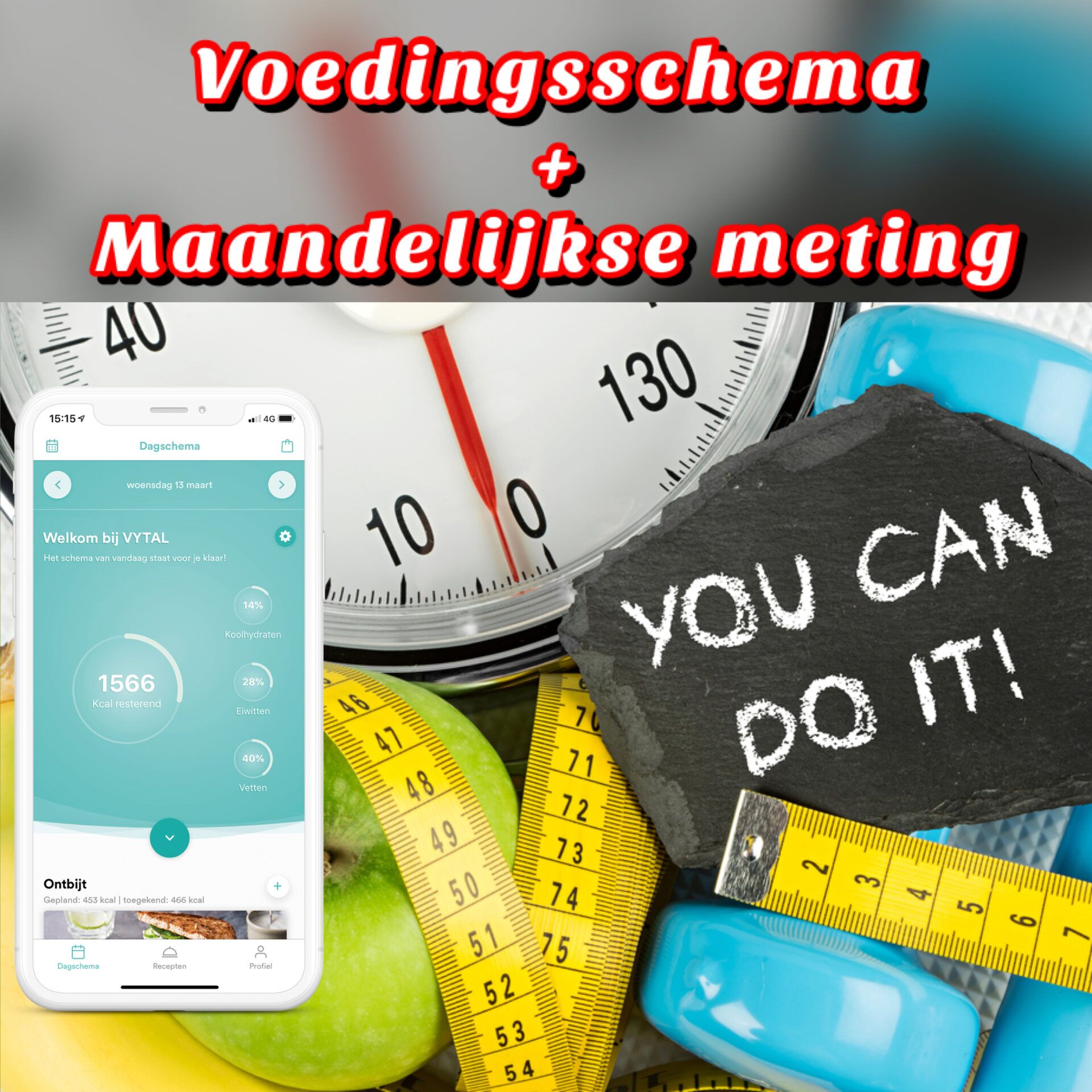 Voedingsschema + meting
